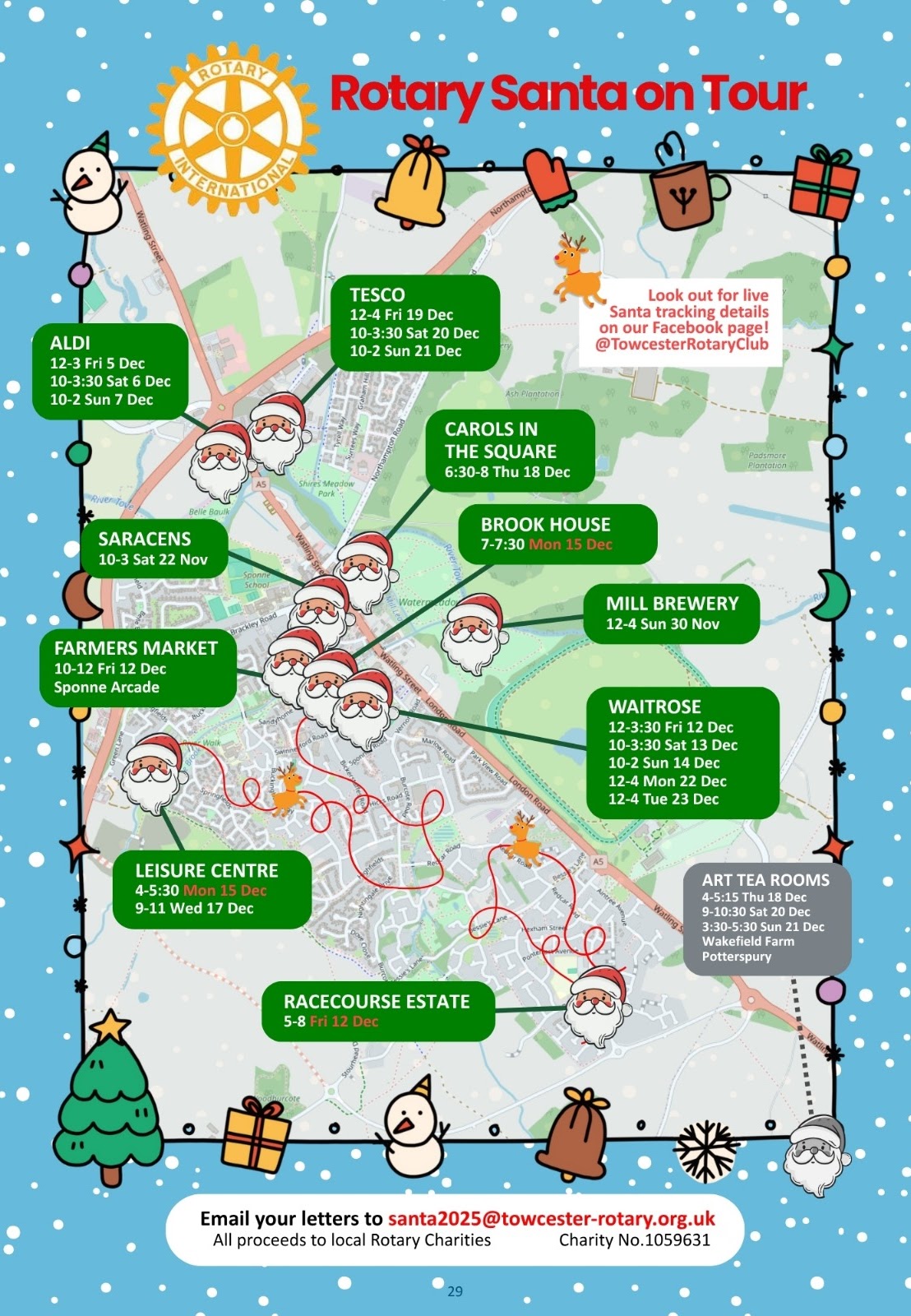 towcester rotary santa 2025